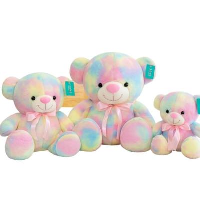 China Home Decoration Gifts AIFEI TOY Animal Valentine's Day Gift Teddy Bear Plush Toy Stuffed Colorful Hug Eco-Friendly LED Rainbow Luminous Soft Skin for sale