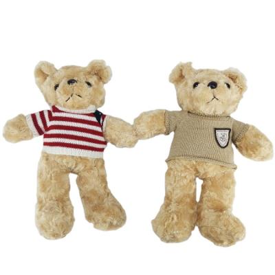 China Home Decoration Gifts AIFEI TOY Wholesale 35cm Cute Plush Be Dressed In Stripe Sweater Teddy Bear Plush Bedtime Toys For Kids Gift for sale