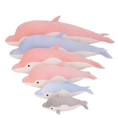 China Home Decoration AIFEI PLAY Sea Animal Dolphin Plush Toy Aquarium Activity Soft Gifts Sofa Headrest Stuffed Plush Pillow for sale