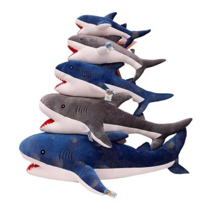 China Home Decoration AIFEI TOY Different Size Cute Plush Plush Shark Sit Starry Sky Spots Pattern Plush Toys Sea Animal for sale