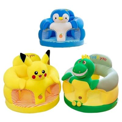 China Massage AIFEI TOY Pikachu Loong Infant Squirrel Panda Duck Penguin Kitty Baby Practice Learning Chair Sitting Plush Toys for sale