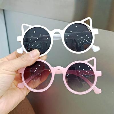 China Cat Eye 2022 New Kids Sunglasses Girls Brand Cute Cat Eye Glass Baby Sun Glass Shades Children Eyewear Boys UV400 for sale