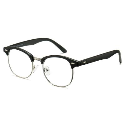 China Optical Frames For Myopia Amazon Hot Selling Flat Mirror Square Retro Eyeglasses Eyeglasses Genderless Eyeglasses Frames For Eye Glasses for sale