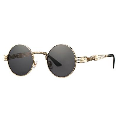 China Steampunk punk sunglasses round view trend ladies sunglasses men's travel street shot glasses 2022 sunglasses for sale