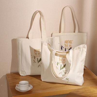 China Factory Delivery Cute Portable Shopping Canvas Bag Printing Custom Handled for sale