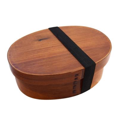 China Wholesale Wooden Bento Lunch Box For Food Fruit Sushi Bento Box Bowl Reusable Picnic Food Container From Agriculture Manufacturer for sale