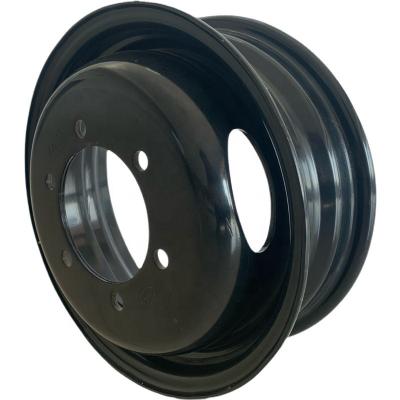 China China Factory Wholesale Steel Small Truck Wheel Tubeless Rim For Black 41/2J13 en venta