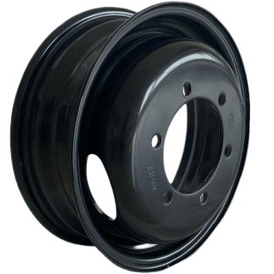 China China Factory Wholesale Steel Small Truck Wheel Tubeless Rim For Black 4J13 en venta