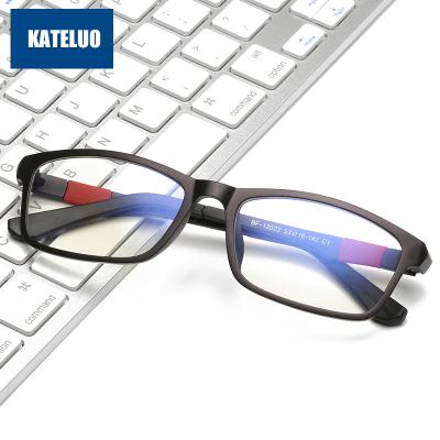 China 2021 KATELUO Glasses Computer Light Blue Laser Anti Fatigue Spectacle Glasses Radiation Resistant Frame 13022 for sale