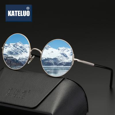 China Hot Latest CE UV400 Vintage Fashion Round Comfort Sunglasses Men Luxury for sale