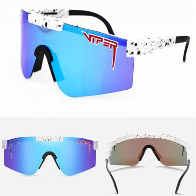 China Sports sunglasses shape brand mine viper sunglasses mirrored flat surface eyewear sport polarized sunglasses for sale