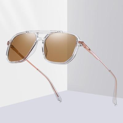 China New Arrival Designer Brand Custom Logo Fashion Women Square Vintage Metal Frame Men's Anti UV400 Sun Glass Sunglasses for sale