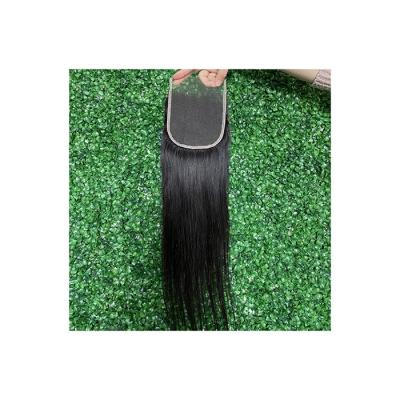 China Silky Straight Wave Wholesale 60g 130% Density Brown HD Lace Up 4*4 HD Lace Closure for sale