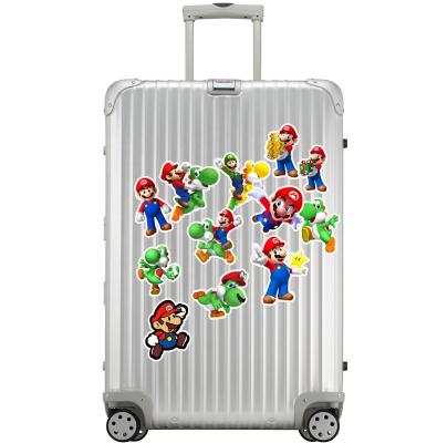 China Waterproof+Eco-friendly Motocross DIY Sticker Decals Classic Cartoon Fun Mario Game Stickers DIY Travel Bike Luggage Laptop Phone Guitar Guitar For Kid Gift for sale