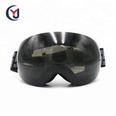 China Custom Made Winter Black Color Lens PC Logo Strap Snow Ski Goggles Fogproof Sports Goggles for sale