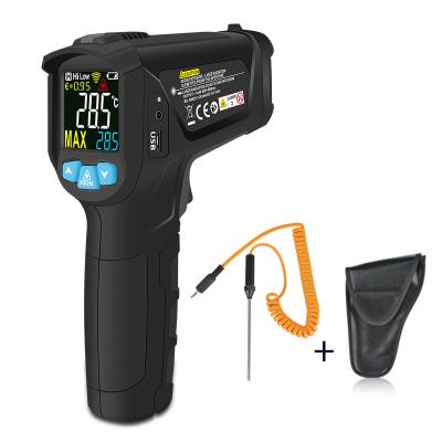 China IR Laser Digital Industrial Thermometer Gun 0.1~100 Emissivity Ajustable For Non-Contact Pyromete en venta