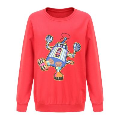 China Sustainable Whole Sales 100%Cotton Kids Printed Terry Pullover for sale