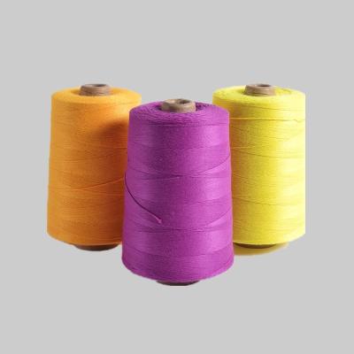 China Low Shrinkage 206 Polyester 209 100 Material Bag Closing Sewing Thread For Sack Bag Closing Sewing Thread for sale