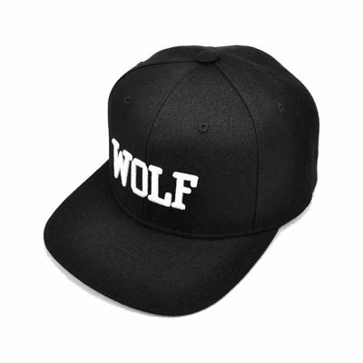 China High Quality Custom Embroidered Designer COMMON Fashion 5 Black Five Panel Boys Hip Hop Hiphop Hat Cap Making Supplier From China for sale