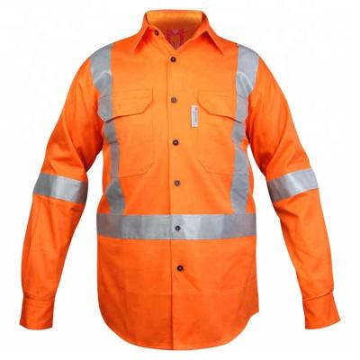 China Breathable FR Work Shirt Breathable FR Shirt With Reflective FR Tape for sale