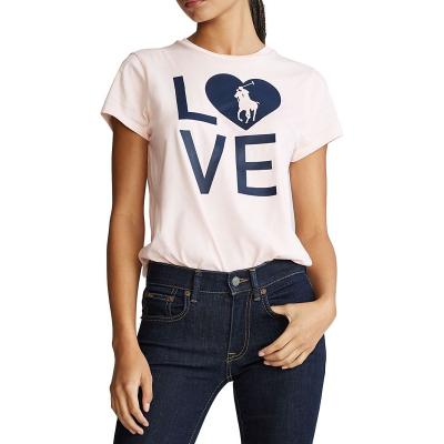 China Women Breathable White Cotton Custom T Shirt Printing No Minimum Street To Use Custom Logo Printed T Shirt for sale