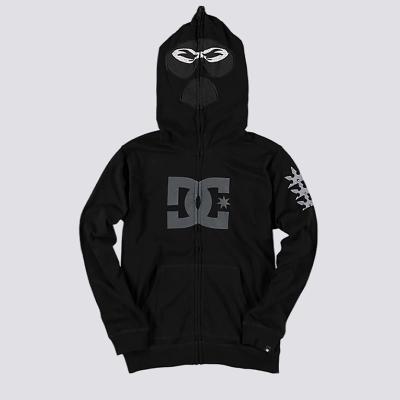 China Anti-wrinkle OEM service custom logo men clothing manufacturer full face zipper hoodie custom for sale