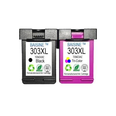 China COMPATIBLE Hot Selling Baisine Ink Cartridge 303XL Remanufactured Ink Cartridge Compatible For HP ENVY Photo 7130 Printer 7134 7830 for sale