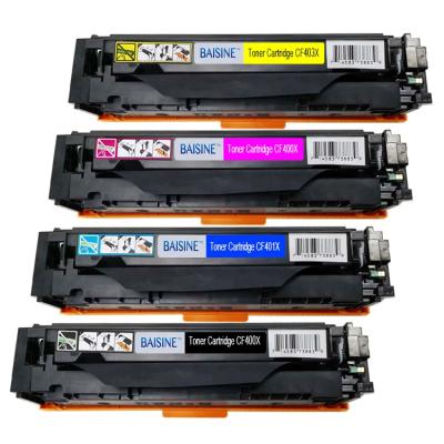 China COMPATIBLE wholesale factory price premuin toner cartridge high yield CF400 CF400X CF401X CF402X CF403X toner cartridge for sale