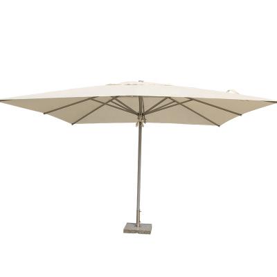 China All In The Market Medium Aluminum Material Commerical Alloy 4X4M Big Size Outdoor Poles Price Beach Restaurant Luxury High Quality Umbrella for sale