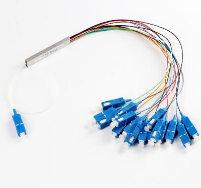 China 1*16 Steel Tube Mini Module Fiber Optic Splitter Fibre To The Home for sale