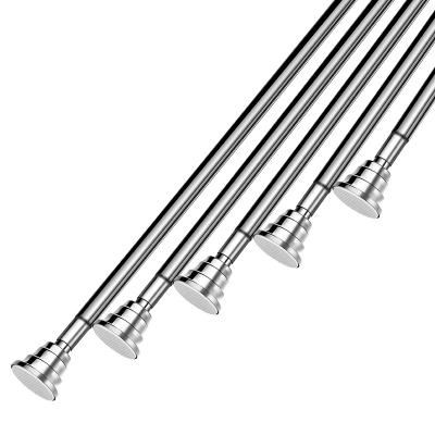 China High Quality Durable Stainless Steel Shower Curtain Pole Double Stretch Curtain Rod for sale