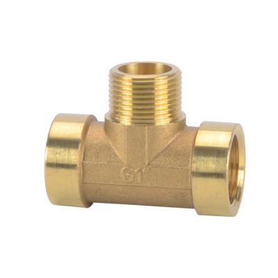 China Water Hydraulic Male Female Brass Tee for sale