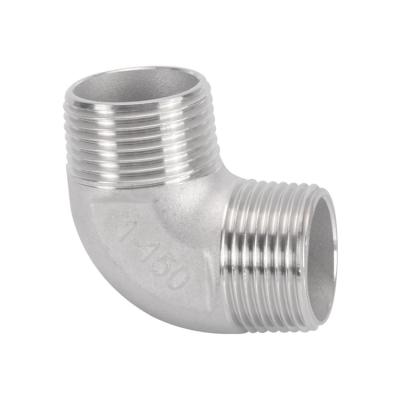 China Male Water Pipe Fittings Stainless Steel Elbow 304 316 Equal Pipe for sale