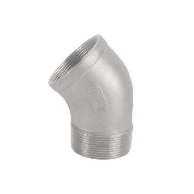 China Water 45 Degree SS Elbow Male Female Pipe Fittings Elbow Male Female Elbow Pipe for sale