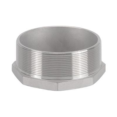 China Water SS 304 / 316 Hydraulic Hex Male Socket Nut Pipe End Cap for sale