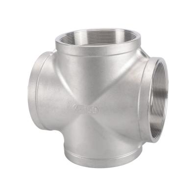 China Water Stainless Steel Hydraulic Female Cross Connector Hydraulic Quick Coupling for sale