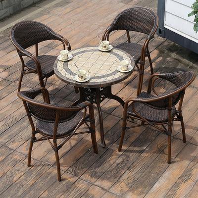 China Industrial Big Price Popular Waterproof Garden Restaurant Dining Outdoor Rattan Furniture Chair for sale