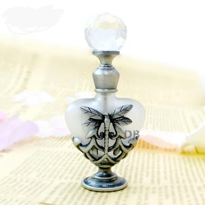 China Personal Care 5ml Metal Dragonfly Refillable Decorative Mini Perfume Frosted Oil Bottle Empty Glass Essential Oil Bottles#58782 for sale