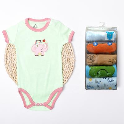 China Cozy Baby Clothes 5 Pieces Randomly Pack 100% Cute Boutique Newborn Cotton Design Toddler Baby Romper for sale