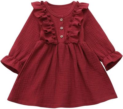 China Baby Infant Breathable Comfortable Cotton Lace Toddler Overall Dress Sundress Canvas Princess for sale