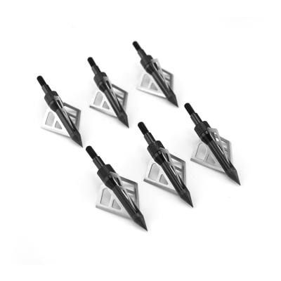 China Custom Bowhunting Broadheads 3 Blades 100 Grit 125 Grit Hunting for sale