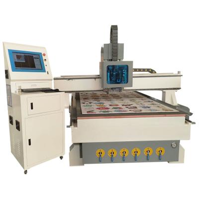 China Building Material Shops Jinan Mixed Vibrating Wood Knife Cutter 3 Axis ATC CNC Router Machine for sale