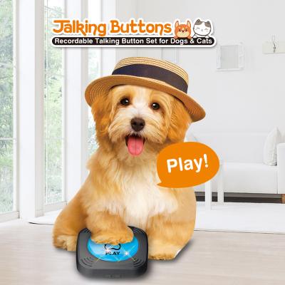 China Best-Selling Pet Dog Interactive Pet Dog Talking Sound Voice Training Recordable Training Dog Buttons For Communication for sale