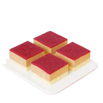 China Normal Sour jujube square mousse cake Animal Cream Dessert Birthday Party Cafe for sale