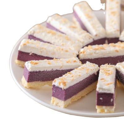 China Normal Purple Potato Egg Tart Square Mousse Cake Animal Cream Dessert Birthday Party Cafe for sale