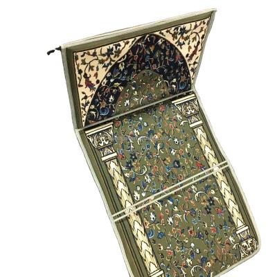 China High quality new design cushioned prayer rug hallway cover mat muslim sajadah prayer mat with backing for sale