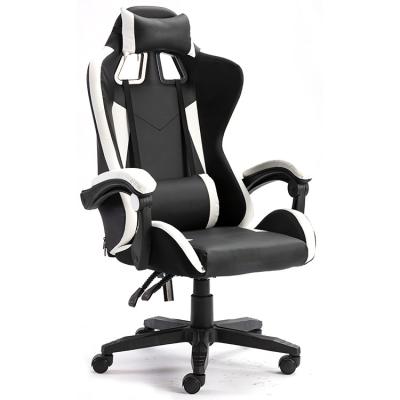 China Hot Sale High End (Height) White Black 180 Degree Adjustable Gaming Chair Recliner For Home for sale