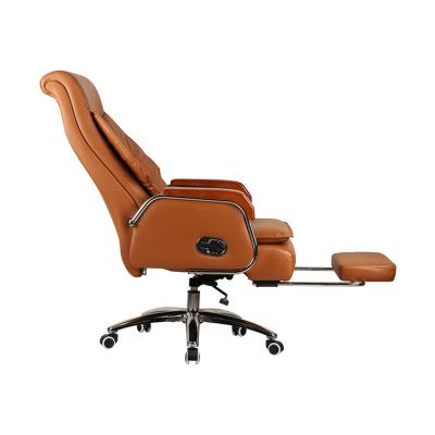 China (Height) Modern Design Living Room Executive Office High Adjustable Back Leather Swivel Chair With Footstool for sale