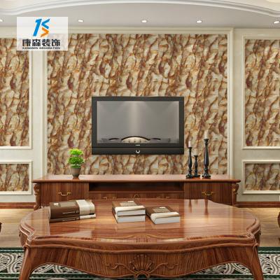 China Contemporary Perfect Design Fabric Touch Marble Wallpaper for sale