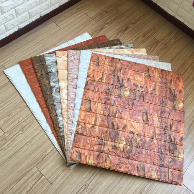 China Cheap Modern / Classic 3d Paper / 3d Sticker Wall Foam Brick for sale